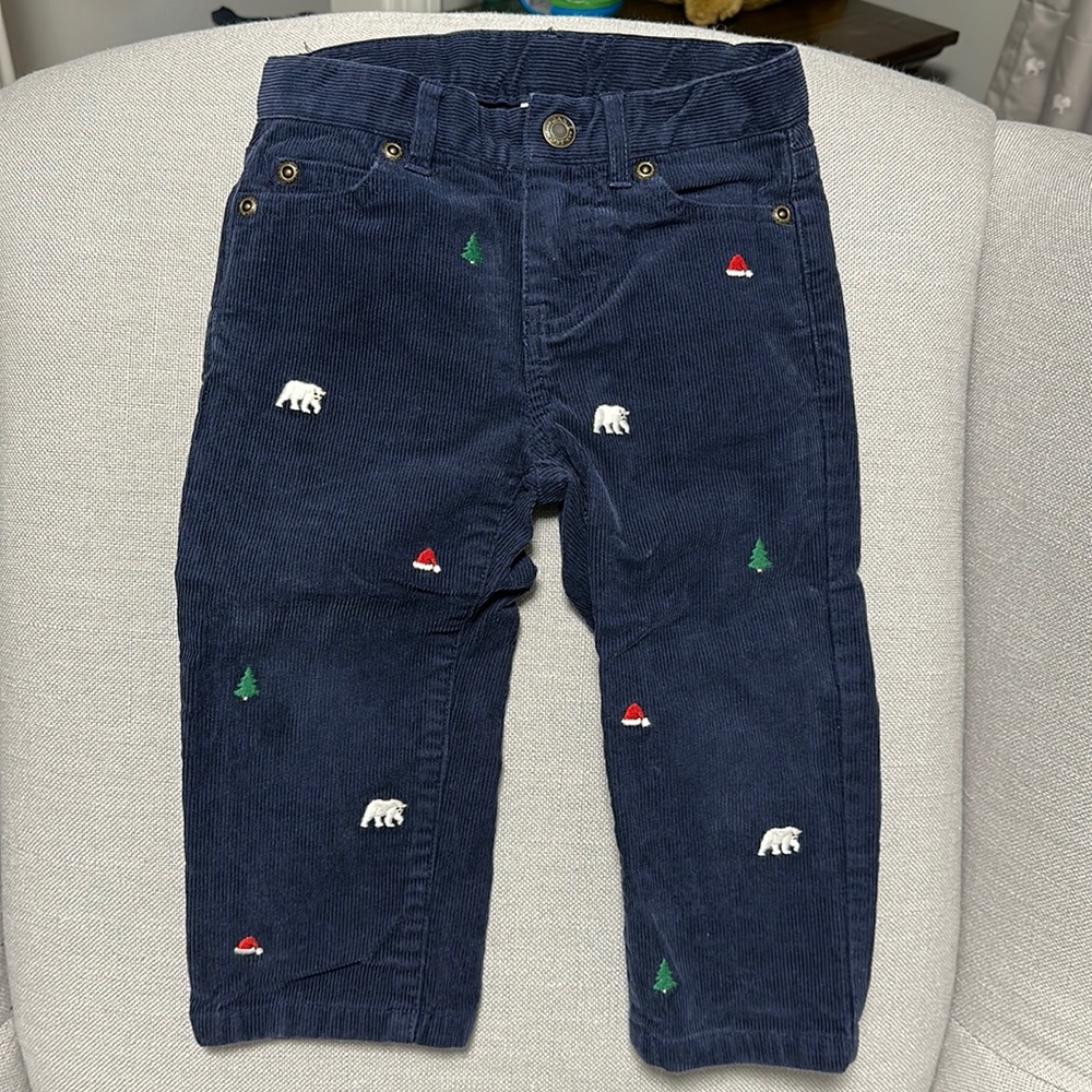 EUC Janie & Jack holiday corduroys 18-24months, worn once